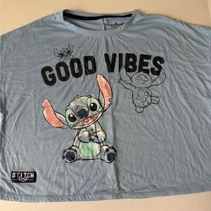 Disney Stitch Blue Graphic Tee